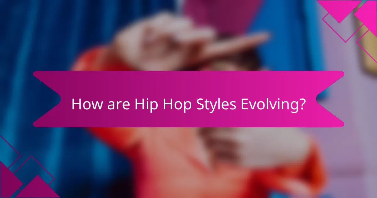 How are Hip Hop Styles Evolving?